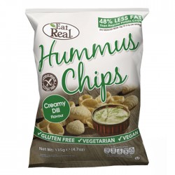 Eat Real Hummus Chips - Creamy Dill  - 10 x 135g